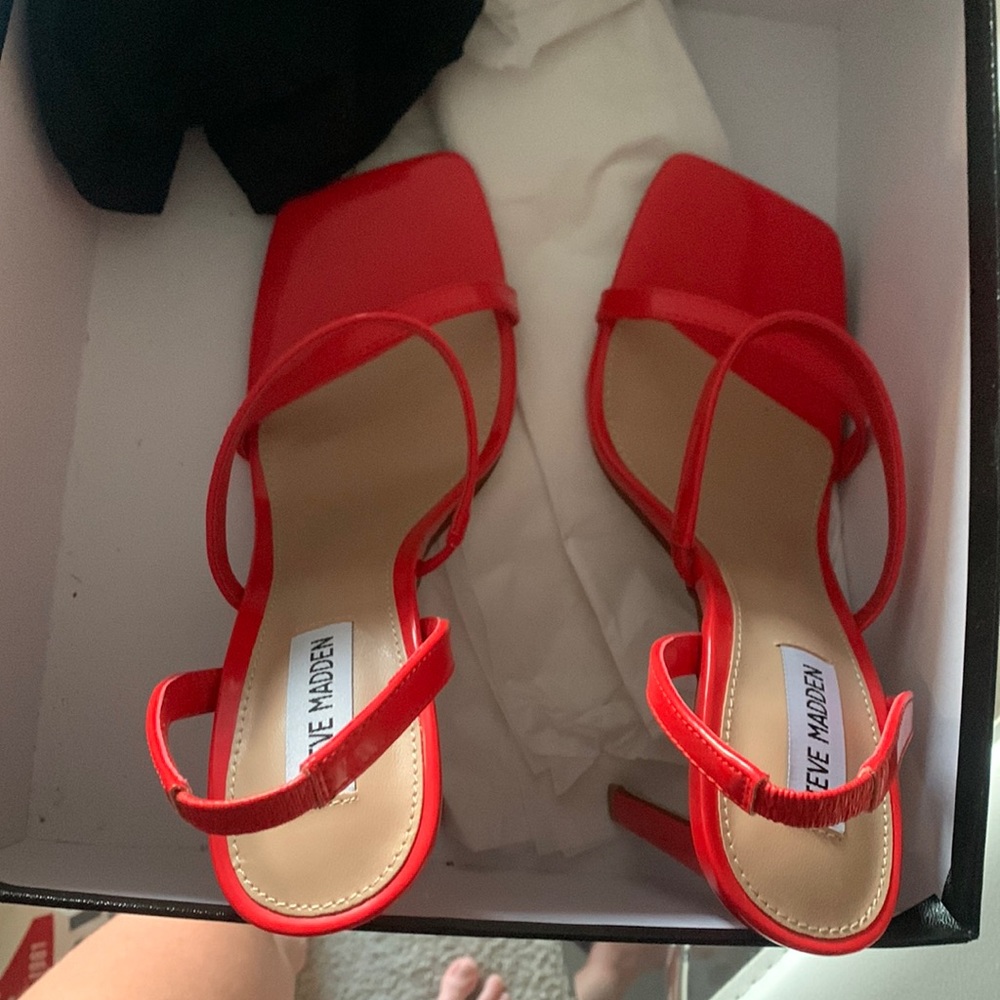 Red/ orange Steve Madden heels